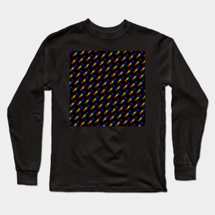 Lucky | #LUCKY | Hashtag Pattern Long Sleeve T-Shirt